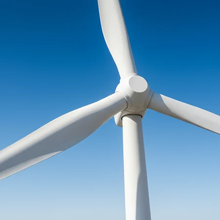 wind turbine blade inspection close up image