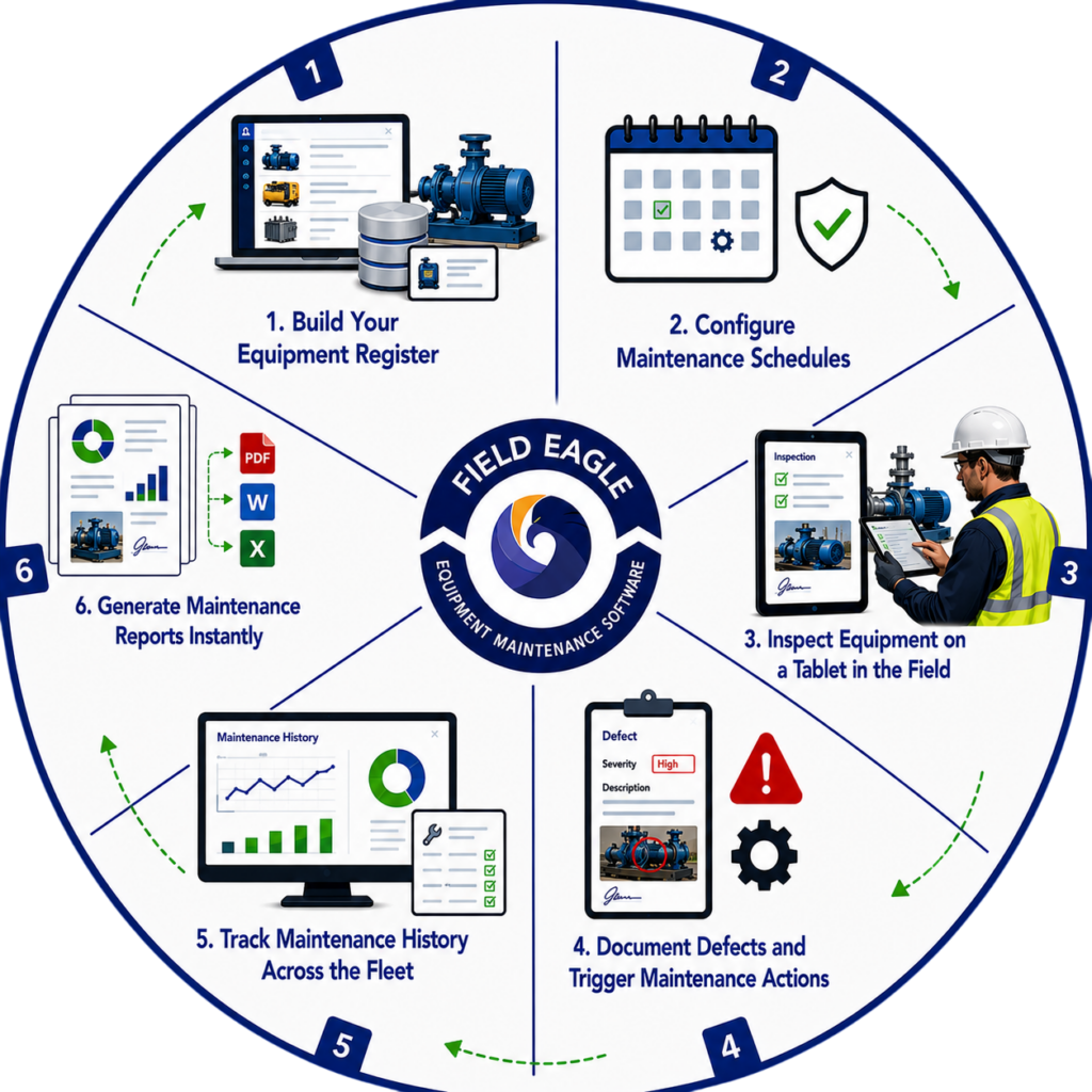 How Field Eagle Equipment Maintenance Software Works