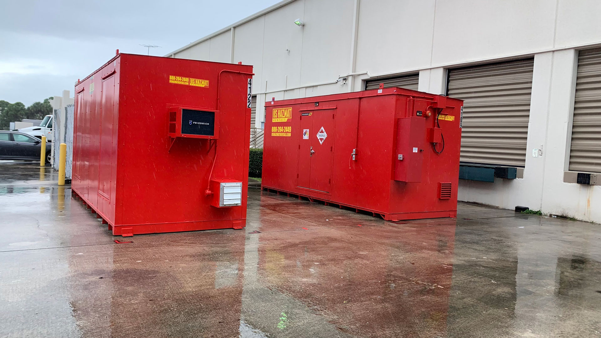 Hazardous waste storage area
