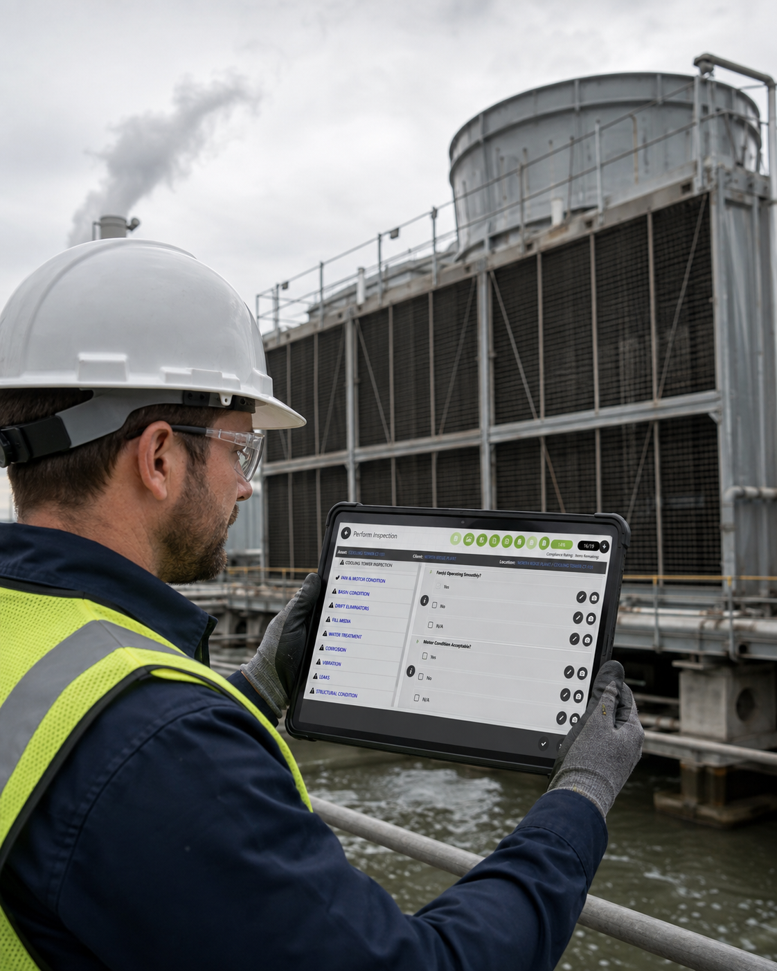 Cooling tower Inspection Software