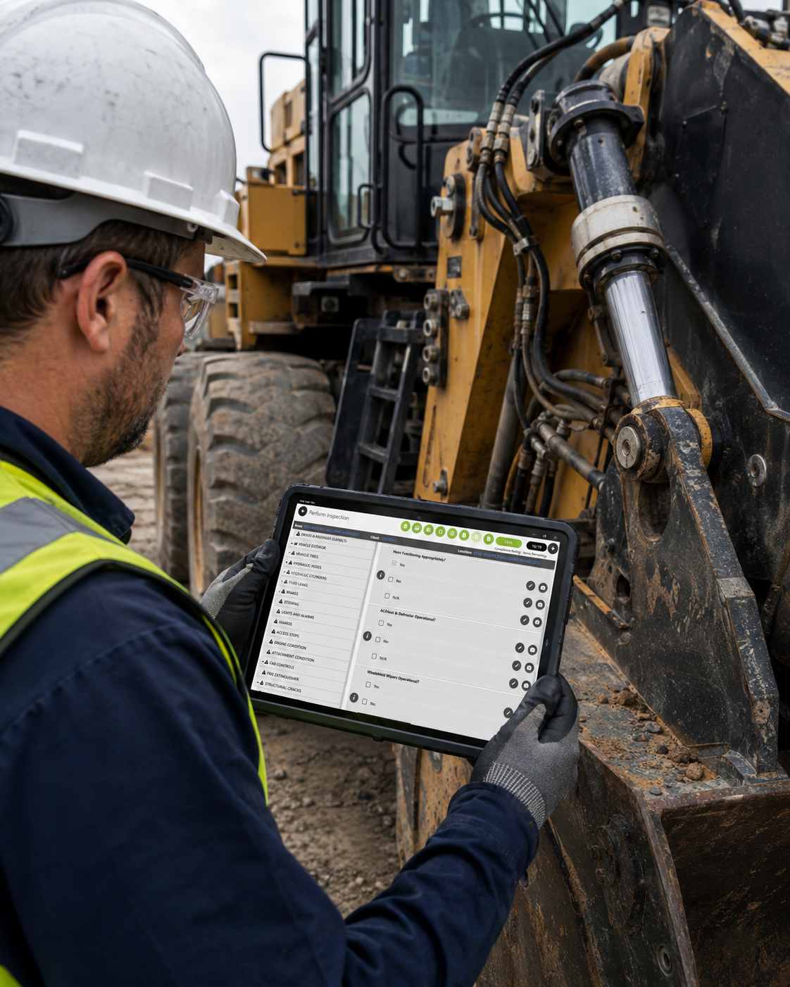 Inspection software for Heavy Equipments